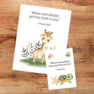 JW Kids Yeartext 2024 Cards Pack of 16 Printable Watercolor Scriptures ...