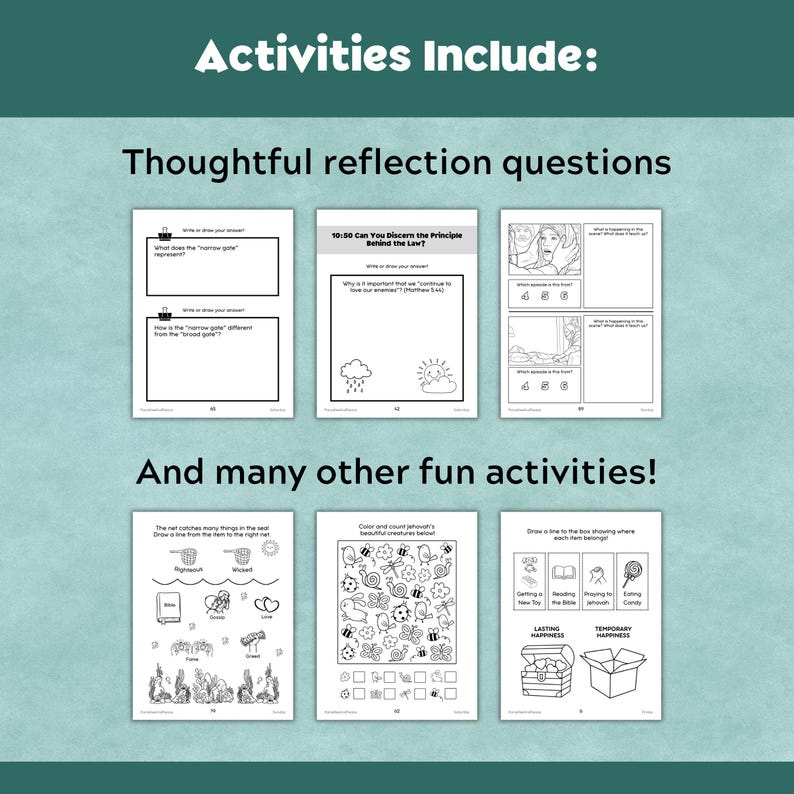 JW Kids Eternal Happiness Workbook (2026 Convention), Ages 5-12 (Digital Download) image 10