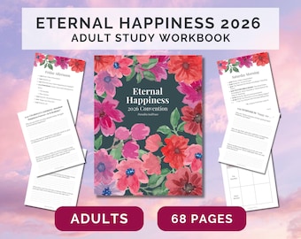 JW Eternal Happiness 2026 Convention Workbook | Printable Study Aid, Instant Digital Download | Worksheets for Jehovah's Witness Adults