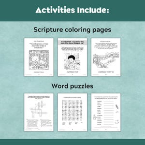 JW Kids (5-12 anni) Eternal Happiness - Quaderno di attività di 98 pagine / Fogli di lavoro stampabili per la Convenzione del 2026 / Istruzione per i Testimoni di Geova immagine 8