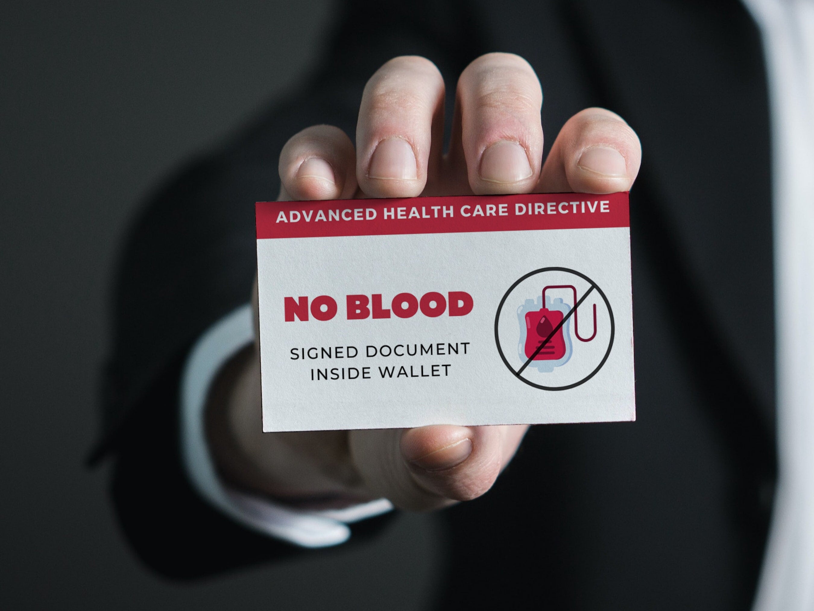 Jehovah witness no blood bracelet clearance