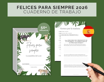 Felices para siempre 2026: Cuaderno de trabajo para la asamblea 2026 de los Testigos de Jehová (SPANISCH) - Erwachsene