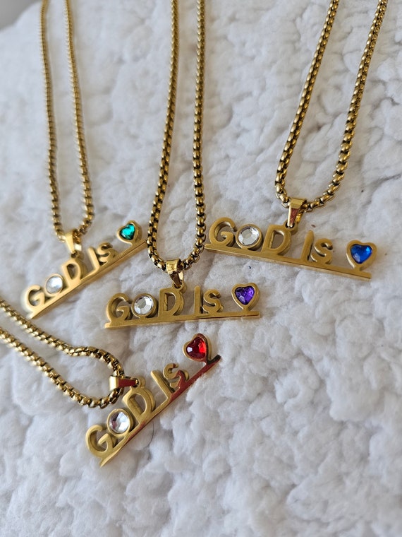 God is Love Necklace God is Love Earrings Retail and Wholesale - Etsy Israel