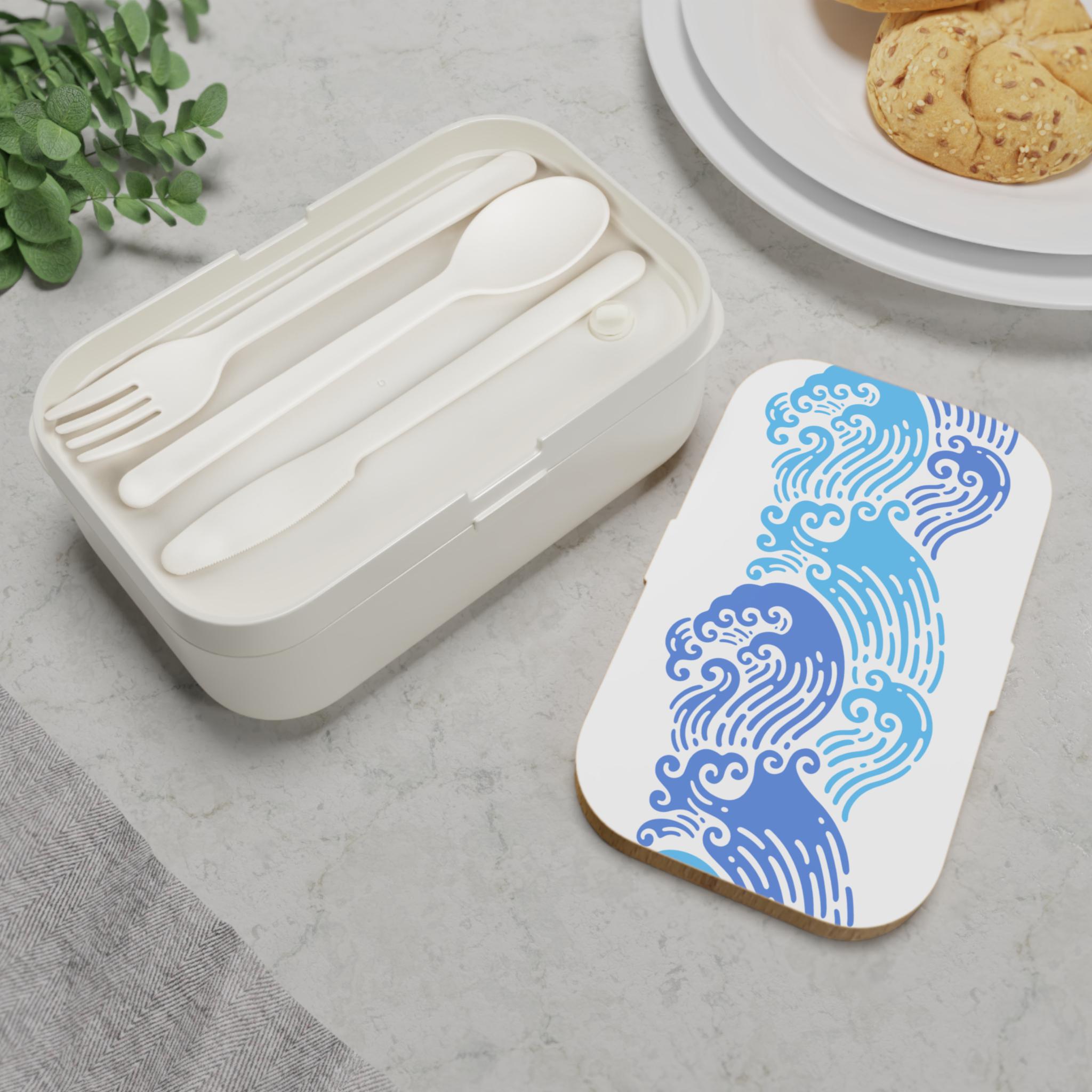 Personalized Bento Lunch Box, Custom Japanese Snack Box With Wooden Lid ...