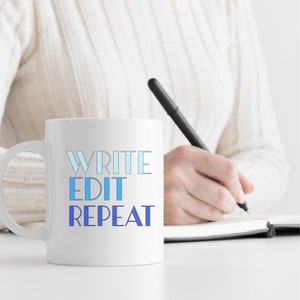 Funny writer mug, Bookish gift, Coffee cup gift for writers authors editors poets journalists English majors teachers, Wordsmith gift