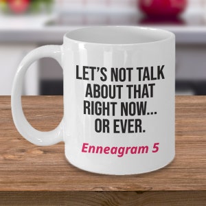 Enneagram 5 Mug Coffee Cup, Type Five the Observer, Type Five Present Idea, Funny Enneagram Gifts