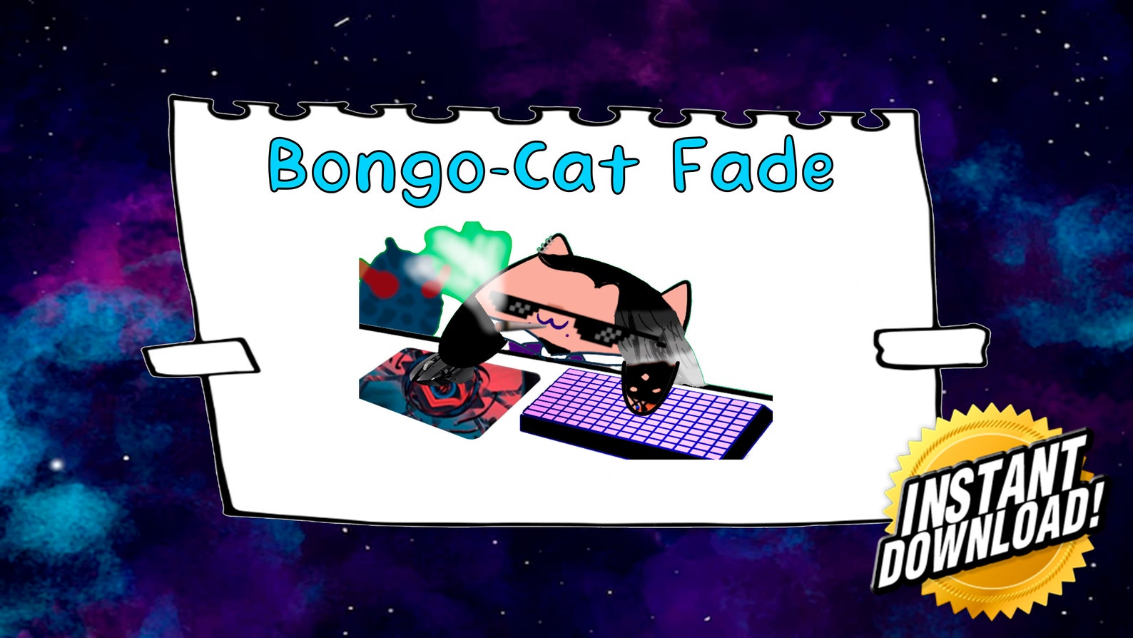 Fade valorant Bongo Cat Virtual Cam for Twitch Youtube Etsy UK