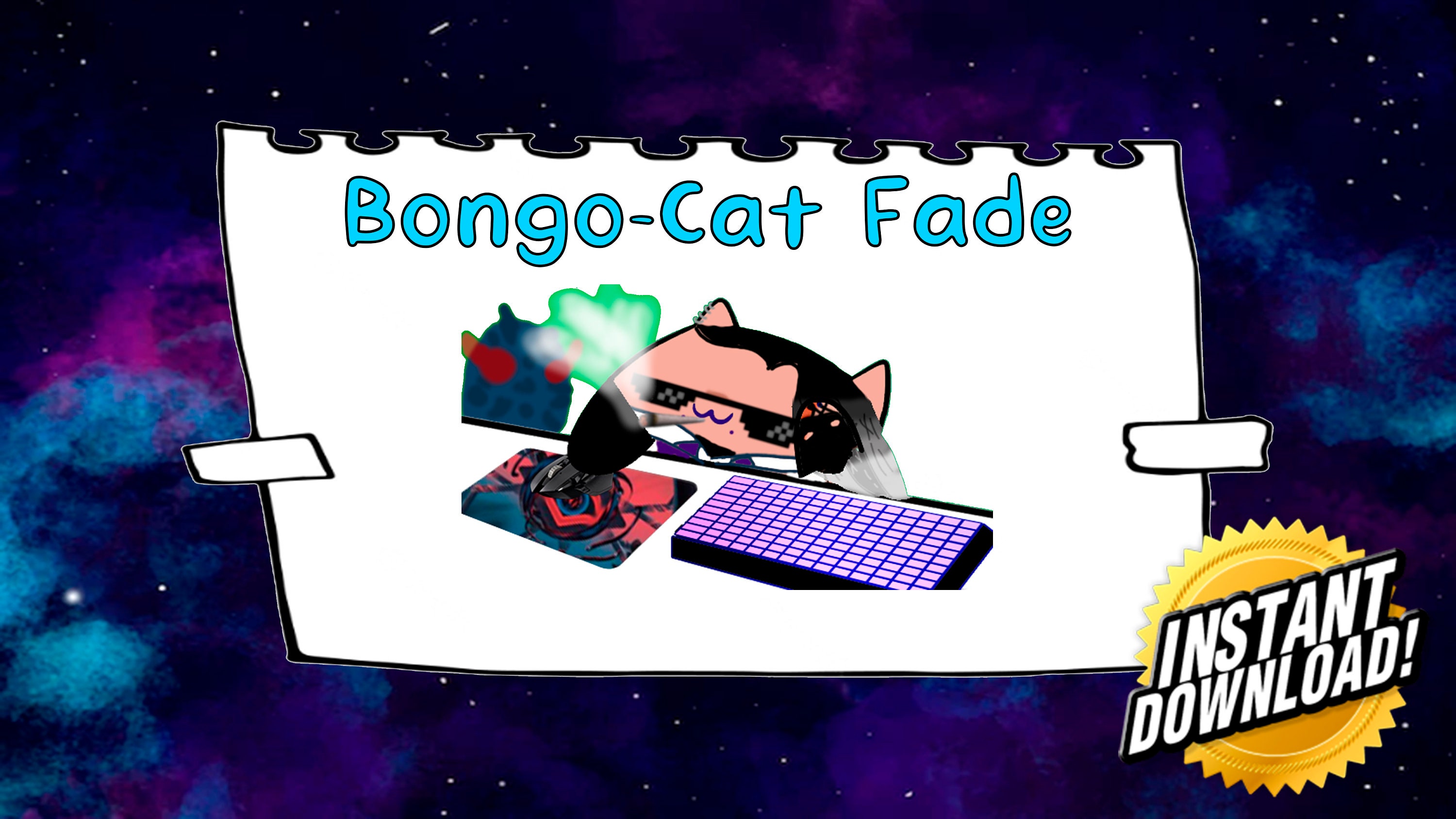 Fade valorant Bongo Cat Virtual Cam for Twitch, Youtube, Discord