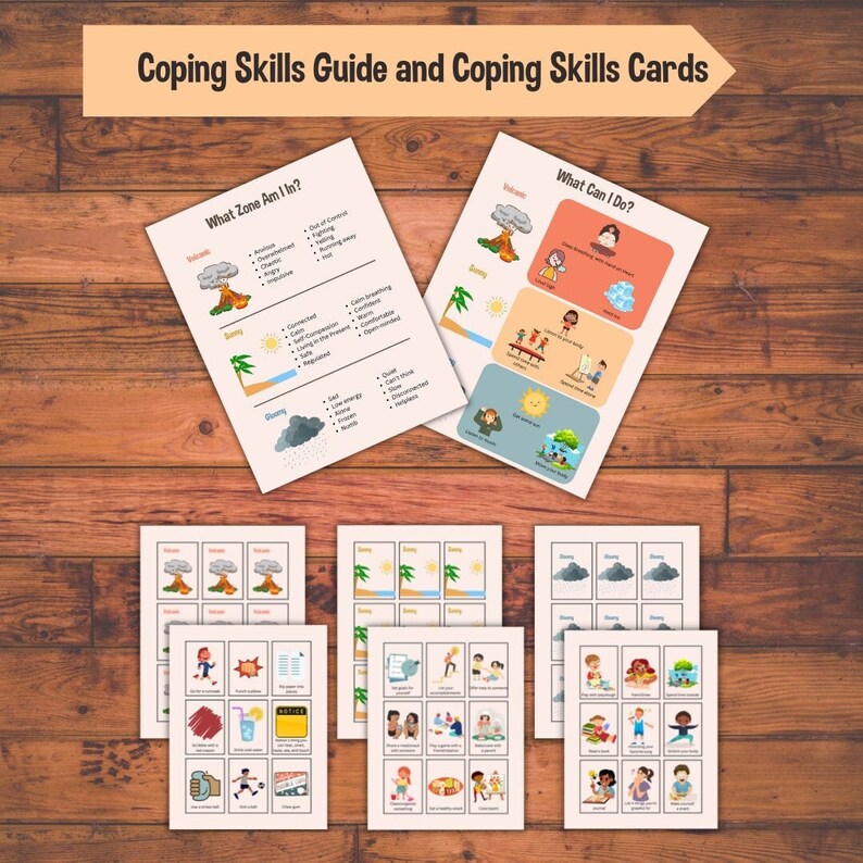 What Zone Am I In Coping Skills Guide and Coping Skills Etsy