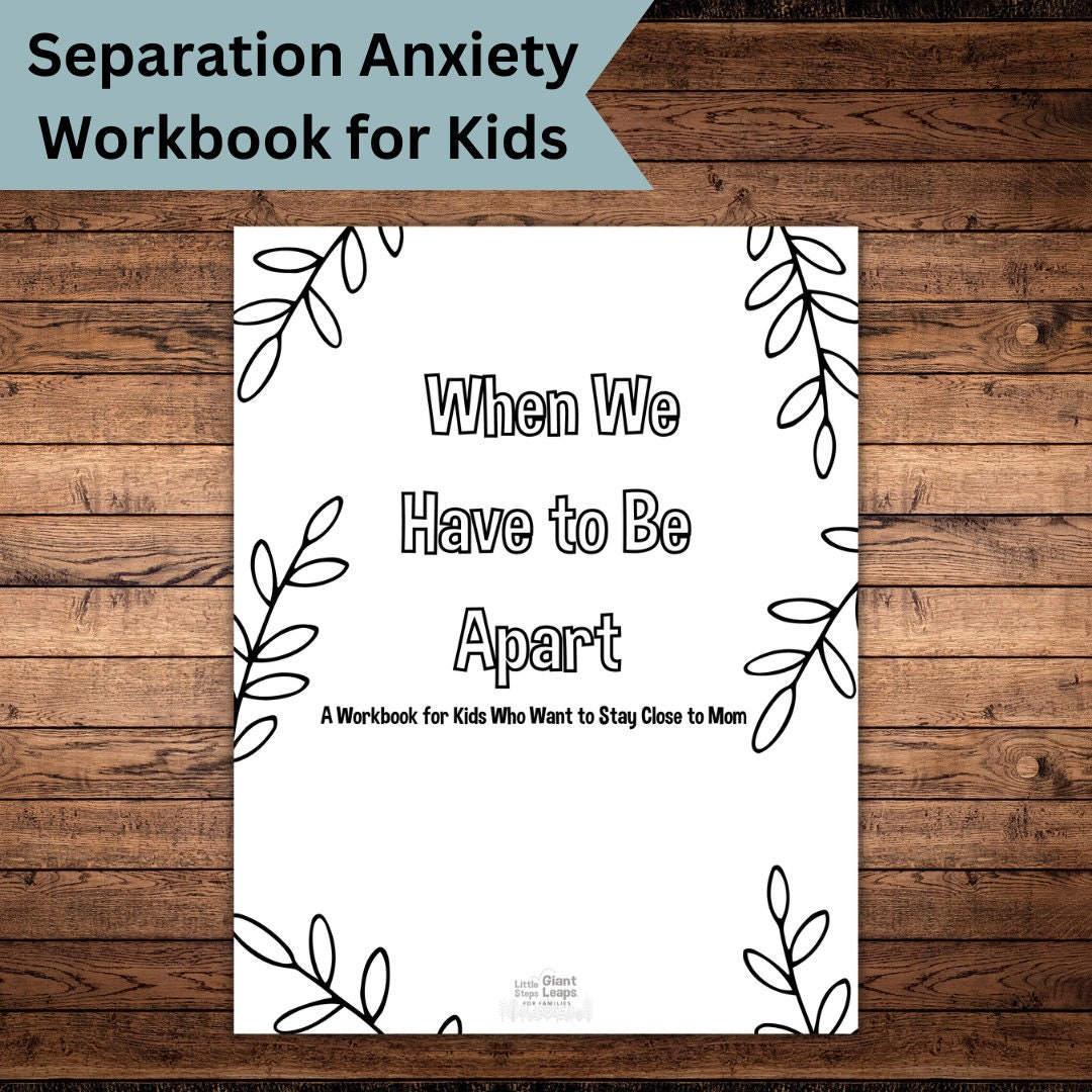 Separation Anxiety Workbook - Etsy