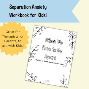 Separation Anxiety Workbook for Kids | Emotional Regulation