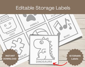 Toy Organization Labels Printable - Etsy