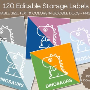 Toy Storage Labels: 120 Customizable Playroom Organization (PNG Files)