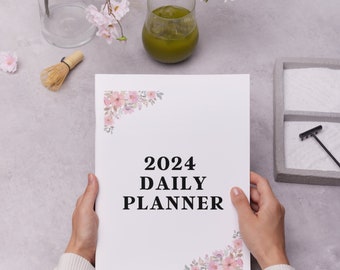 2024 Dagelijkse Planner, Afdrukbare Planner, Digitale Planner