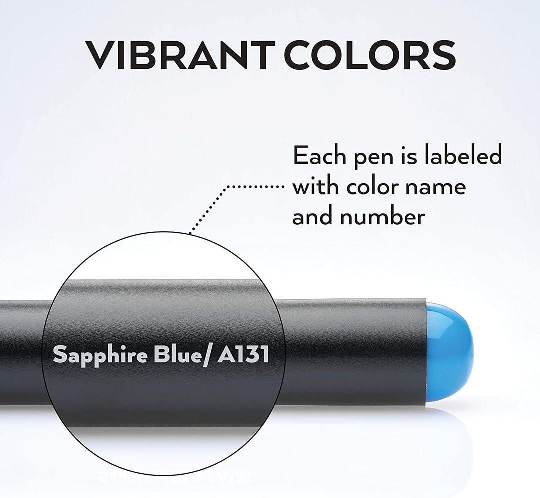 Real Brush Pens 96 Colors Flexible Nylon Tips Coloring Etsy