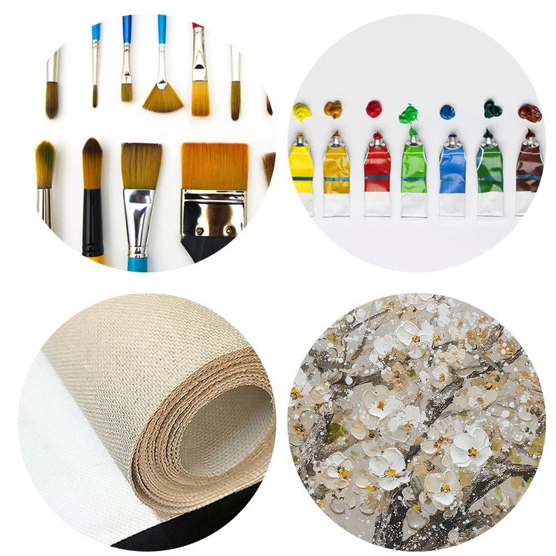 Abstract Portrait Wall Art Hand Painted-acrylic Heavy Texture Oil ...