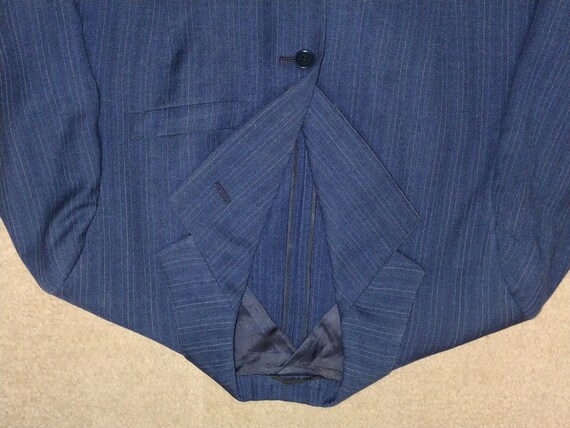 1940s Pinstripe Union Made Suit Single Breasted J… - image 9