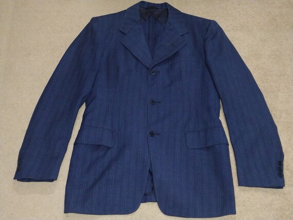 1940s Pinstripe Union Made Suit Single Breasted J… - image 1