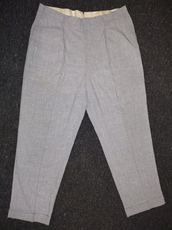 1940s 1950s Trousers Drop Loop Pleated Pants Rockabil… - Gem