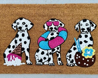 Summer Dalmatian Doormat