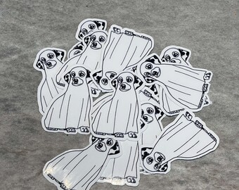 Dalmatian Ghost Dog Sticker