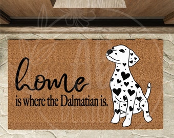 Valentine's Dalmatian Doormat