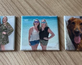 Custom Photo Magnets | 2x2 Glossy Square Picture Keepsake Set