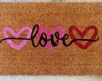 Valentine’s Day Love Doormat