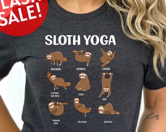 Sloth Yoga Shirt, Yoga Lover Shirt, Adorable Animal Shirt, Sloth Life Tshirt, Sloth Mood Shirt, Gift For Sloth Lover, Meditating Sloth Shirt