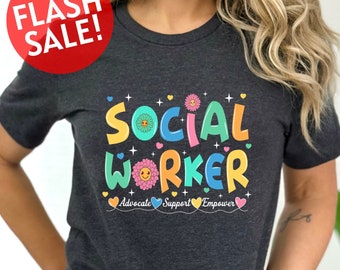 Social Worker Shirt, School Social Worker Shirt, Social Worker Graduation Shirt, Social Worker Squad Shirt, Colorful Shirt, Therapist Shirt