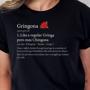 Gringona Definition Shirt, Gringona Definiton Shirt, Mexican Shirt, Latina Tshirt, Gift For Mexican Women, Spanish Shirt, Texas Tshirt, Girl