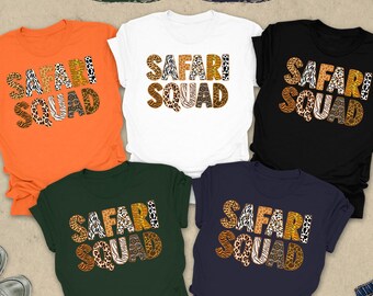 Safari Squad Shirt, Family Vacation Tee, Safari Trip Shirt, Zoo Shirt, Safari Summer Shirt, Safari Group Matching Shirt, Animal Lover Shirt
