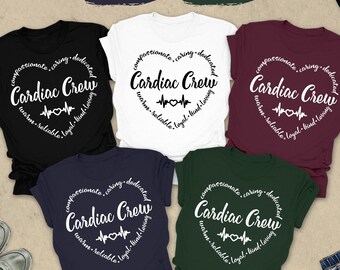 Cardiac Crew Shirt, Cardiac Crew, Heart Flow Anatomy, CVICU Nurse Gift, Cardiac Nursing Gift, CVICU Nurse Shirt, Cardiology Tee, Cardiac Tee
