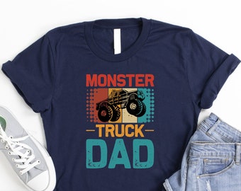 Monster Truck Dad Shirt, Monster Truck Vintage Shirt, Funny Grandpa Shirt, Trucker Dad Shirt, Extreme Sports Lover Shirt, Father’s Day Shirt
