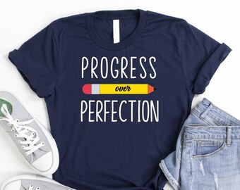 Progress Over Perfection Shirt, Teacher Squad Shirt, Funny Educational Shirt, Sped Teacher Shirt, Teacher Appreciation Shirt, Educator Shirt