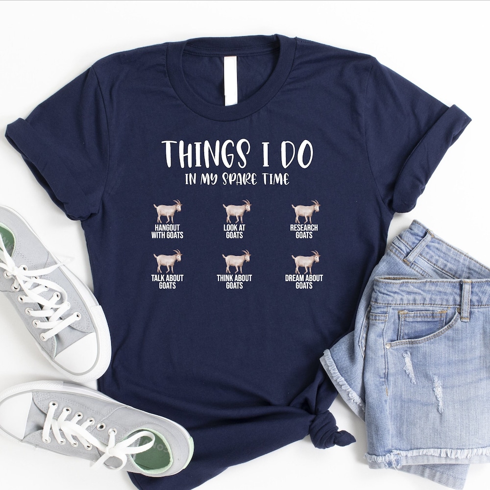 Goat Women Shirt, Goat Birthday Tshirt, Gift For Goat Lover, Goat Whisperer Shirt, Girl,Goat Shirt, Funny Goat Owner Shirt, Farm Wife Shirt Livingmall