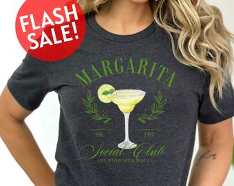Margarita Social Club Shirt, Day Drinking Tshirt, Social Club Shirt, Mexico Bachelorette Tshirt, Girls Club Shirt, Cocktail Club Shirt, Gift