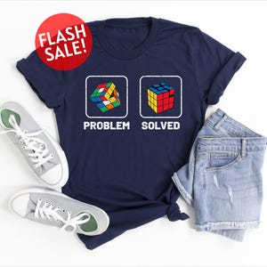 Rubik Cube Problem Solved Shirt, Rubic Cube lover Shirt, Gaming Rubiks Cube Shirt, Gift For Cuber, Rubiks Lover Shirt, Rubix Tshirt