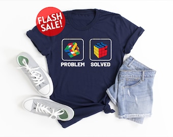 Rubik Cube Problem Solved Shirt, Rubic Cube lover Shirt, Gaming Rubiks Cube Shirt, Gift For Cuber, Rubiks Lover Shirt, Rubix Tshirt
