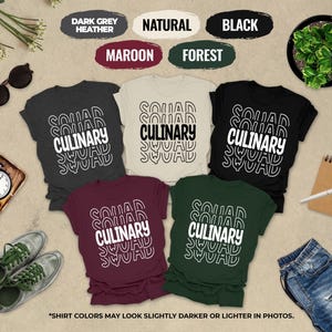 Culinary Squad Shirt, Chef School Shirt, Baking Classes Shirt, Restaurant Staff, Foodie Tee, Culinary Shirt, Culinary Team Tee, Kitchen Crew