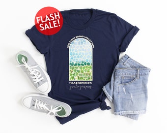 God Turns Broken Pieces Into Masterpieces Shirt, Give Him Your Pieces Shirt, Christian Shirt, Jesus Lover Gift, Religious Shirt, Faith Shirt