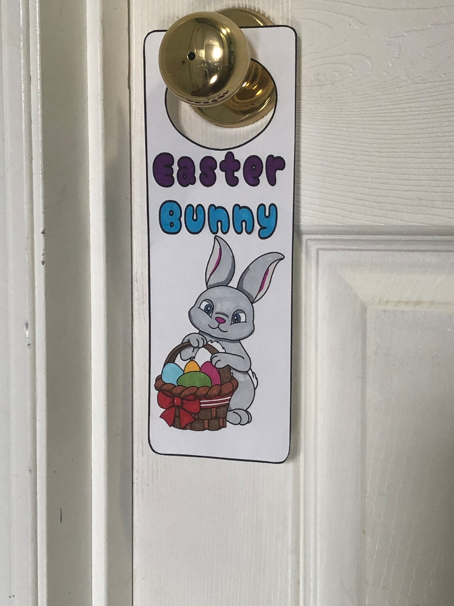 Door Sign| Easter Door Sign| Coloring Page Printables| Printable Easter ...