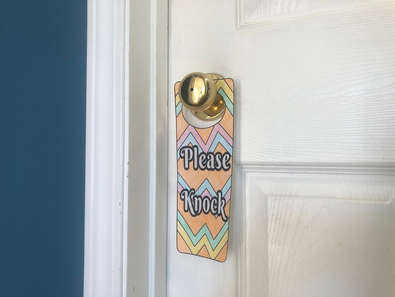 Printable Door Hanger Sign Door Knob Hangers for Kids Rooms Door Handle