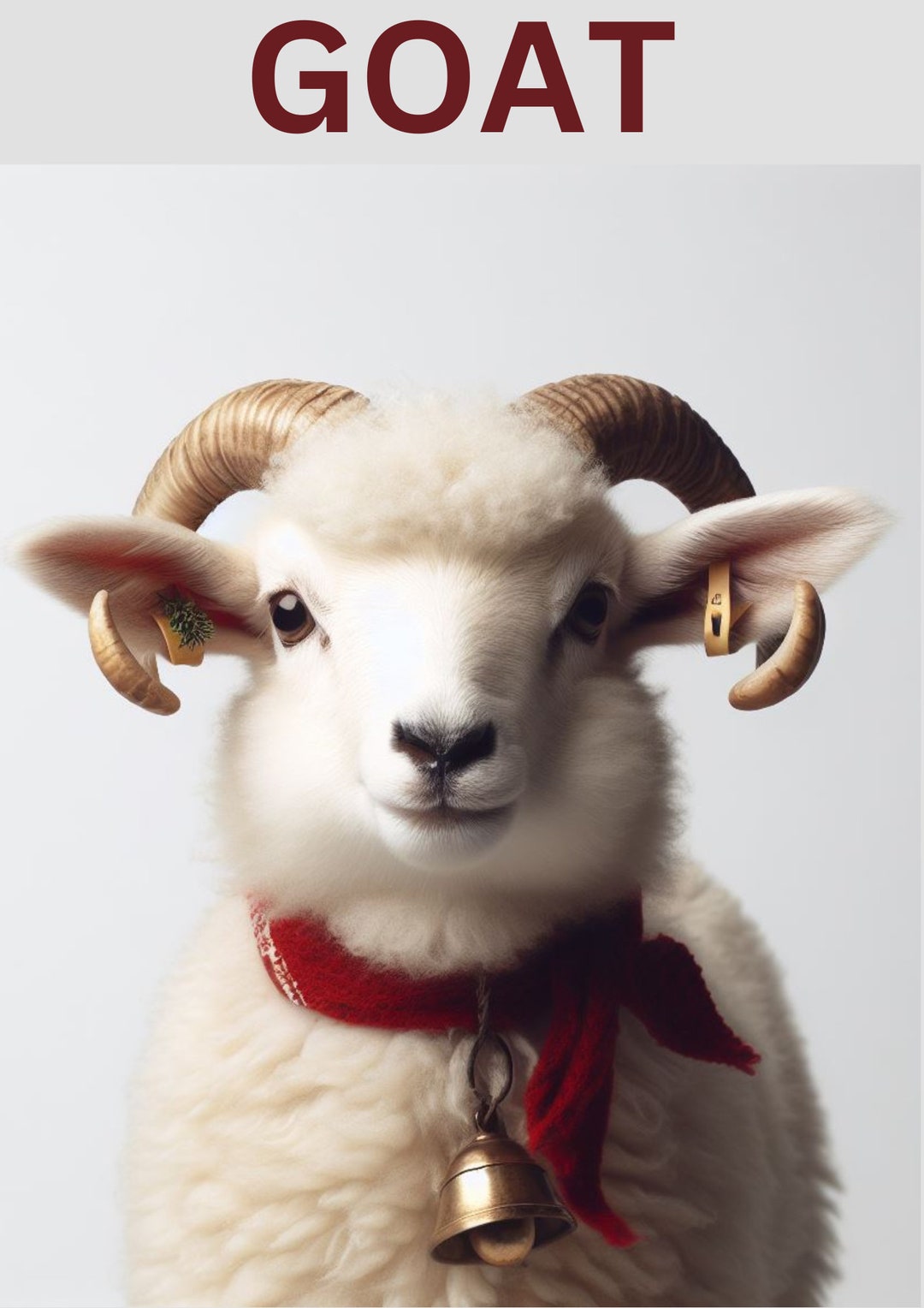 Goat Printable Flashcard for Learning. - Etsy
