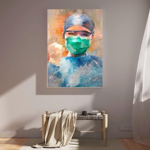 Anesthesia Hand Poster – Anesthesiology Reference Wall Art, Medical Student Gift