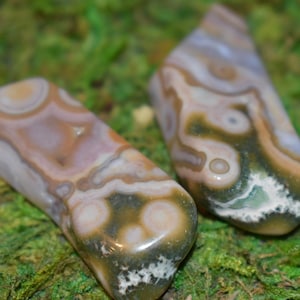 RARE! XL 8th Vein Ocean Jasper Mini Freeform Chunk *High Quality, Rare New Find, Orbicular 8th Vein OJ Crystal*