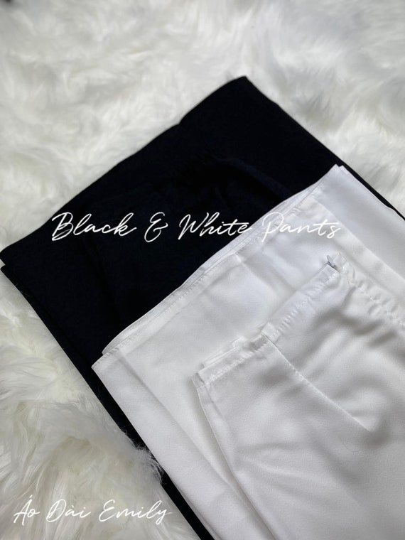 Black and White Pants for Ao Dai Quan Ao Dai Ao Dai Viet Nam Pre
