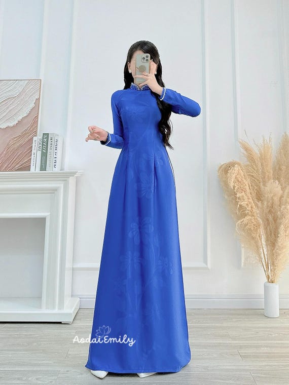 womens fringe dress Vietnamese Modern Style Ao Dai – Yoko's Boutique