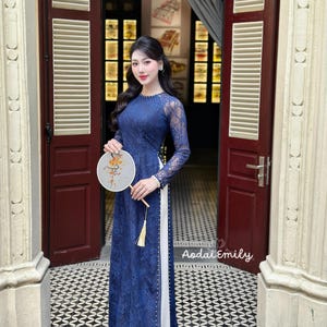 Ao Dai 284 - Vietnamese Ao Dai in USA - Shop Áo Dài Tại Mỹ