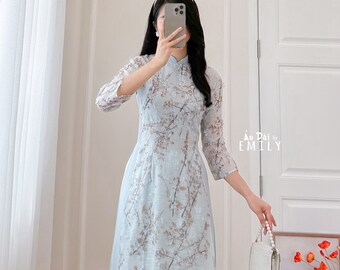 Amazon.com: A14 Ao dai Vietnam Vietnamese Traditional Ao Dai